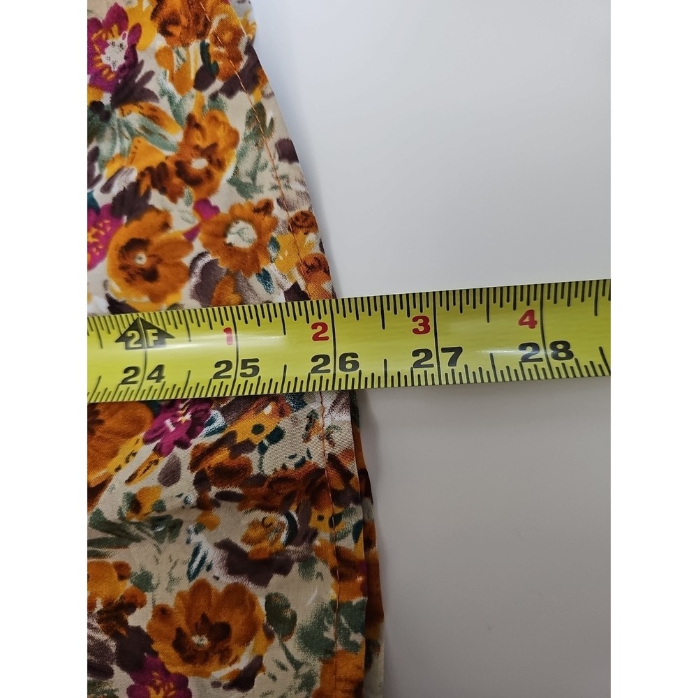 Lady Floral Blouse Long Sleeve Loose Boho Cottagecore Hippie Gypsy Swing Size XL - Picture 11 of 13